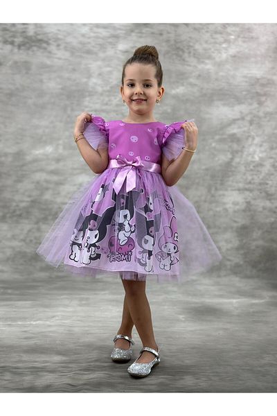 RAPAPA Petrecere pentru fete din tul cu model Kuromi și Melody - 2712