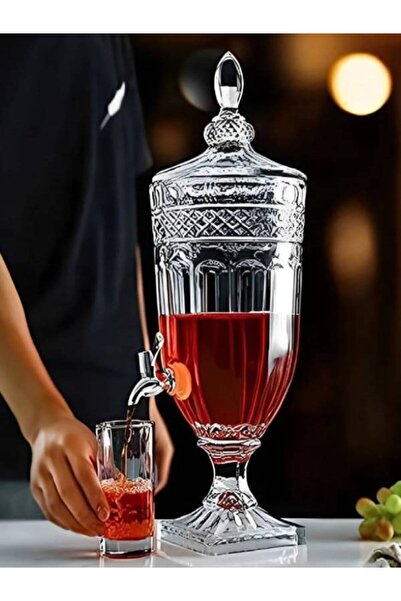 SADO 3lt Cam Sebil Musluklu Şerbetlik Parti Damacanası Meşrubatlık