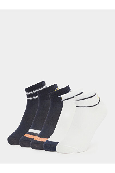Styli Set of 5 - Striped Detail Quarter Socks