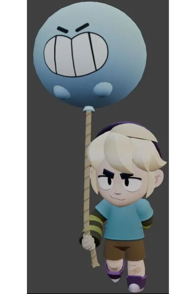 Giftbox3d Brawl Stars Gus Character Figure 20 cm