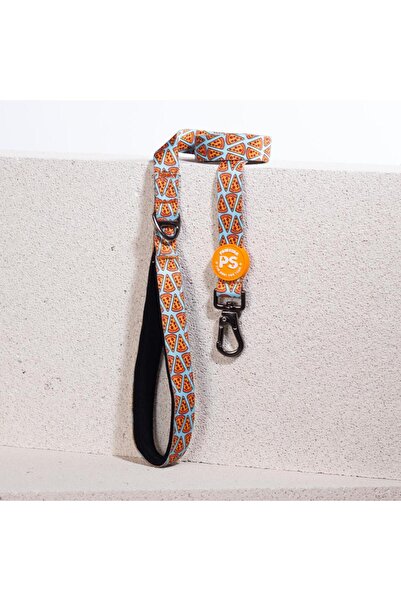 Pawstar Pizza Leash & Air-Mesh Kedi Köpek Tasma ve Gezdirme Kayışı Seti Tasma Seti