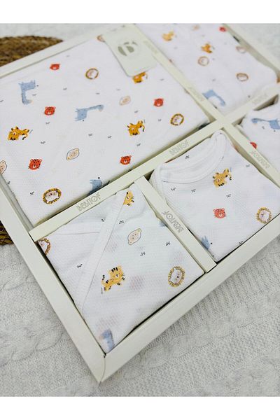 Bebitof Panther Patterned 10-Piece Hospital Exit Set
