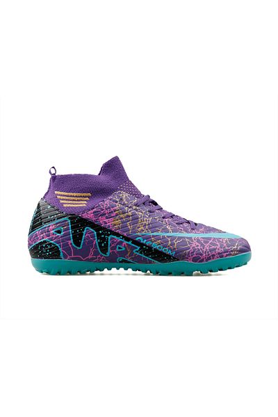 Techsport Laliga Air Unisex - Crampoane pentru covor și iarbă, colorate cu șosete