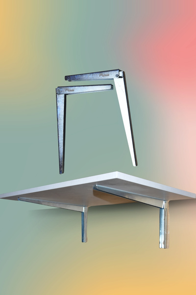 pratikmen 2'li Katlanır Duvara Monte Aç Kapa Masa Ayağı L Masa Konsolu 30 cm