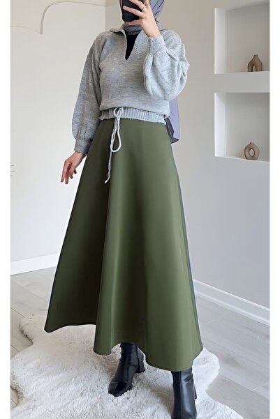 CNG MODA Hijab Puff Scuba Flared Pola Large: Размер