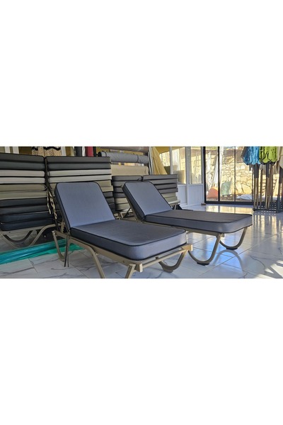 İklim 2 Lİ 10 CM LİK SOLMAZ RENK FAYFIR KUMAŞLI ŞEZLONG MİNDERİ