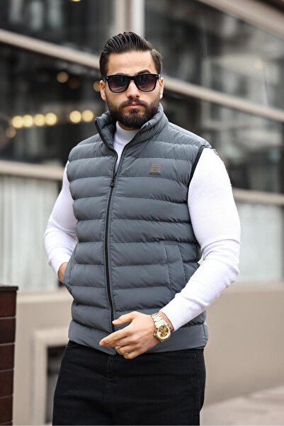 inpool Καπιτονέ φουσκωτό γιλέκο καπιτονέ - όρθιο γιακά, διπλή ραφή 24USE2478