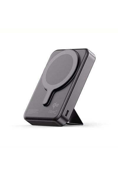 BLUPEBBLE Core Pod Grip 10000mAh Magsafe Powerbank with 15W Qi2 Wireless Charging