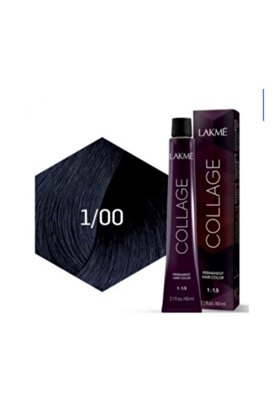 LAKMÉ لاكمي كولاج صبغة شعر 1/00 أسود - 60 مل