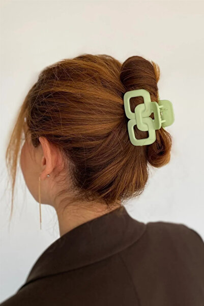 Saint Charmes Πόρπη με μανταλάκια σε πράσινο χρώμα