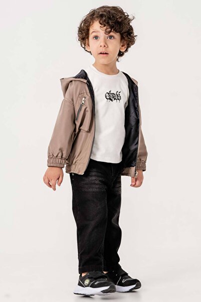 Gold Class Kidswear 3-Piece Boy's Jacket Suit with Pockets Waterproof Hood