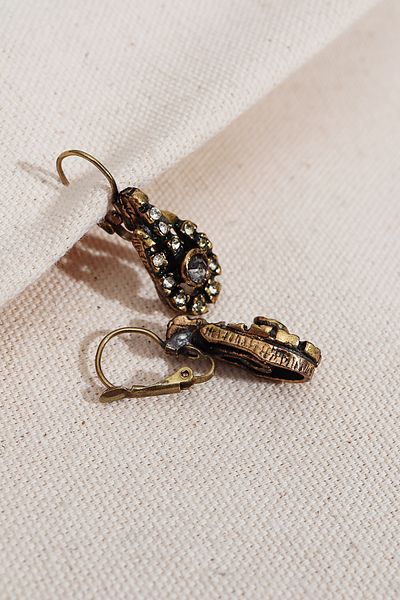 Süspüs Accessories Anthracite Stone Authentic Earrings