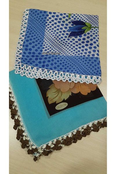 Papatyam 2 Pieces of Writing/Crochet - Handcrafted, Yemeni/Vintage/Polyester