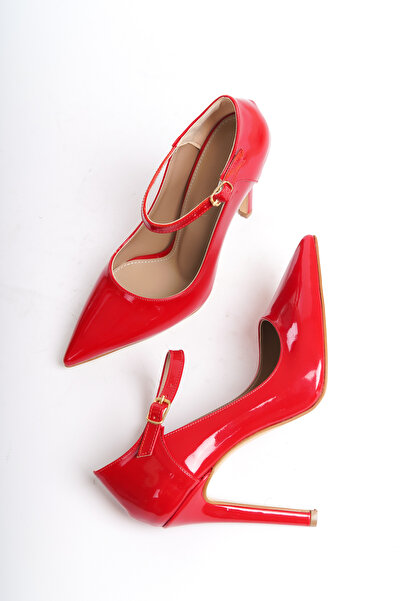 modanisshoes Topuklu Ayakkabı Taş Bantlı Zarif Stiletto