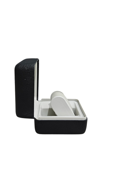 ÖZER KUTU Deri Menteşeli  Aparatlı Saat Kutusu (Siyah)