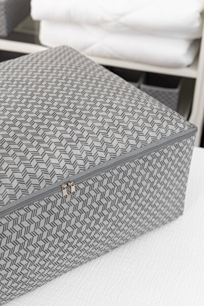 REKHOME 3 Adet Mega Boy Baza Altı Yastık Yorgan Kazak Hurcu 74x46x22