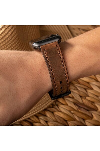 Derycraft Çift Katlı Deri Apple Watch Kayışı