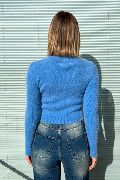 ModaPlaza Kadın Sakallı Fermuarlı Hırka 6806