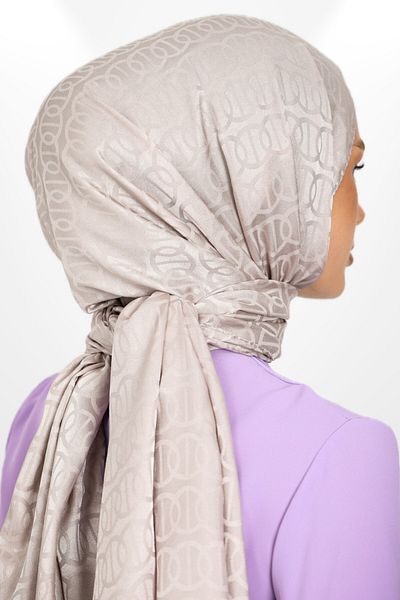hijabchi Jakar Silky Ring Shawl - Νέα συλλογή - Αμύγδαλο