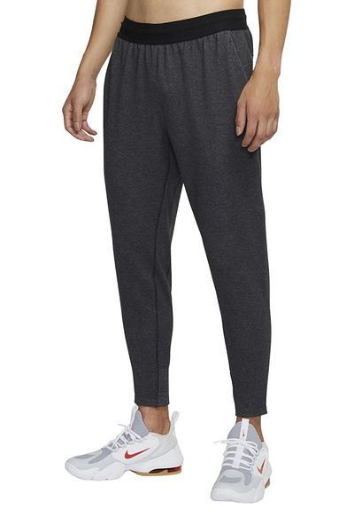 Nike Αθλητικά Παντελόνια Γιόγκα Μαύρα Φούτερ με ελαστική κατασκευή