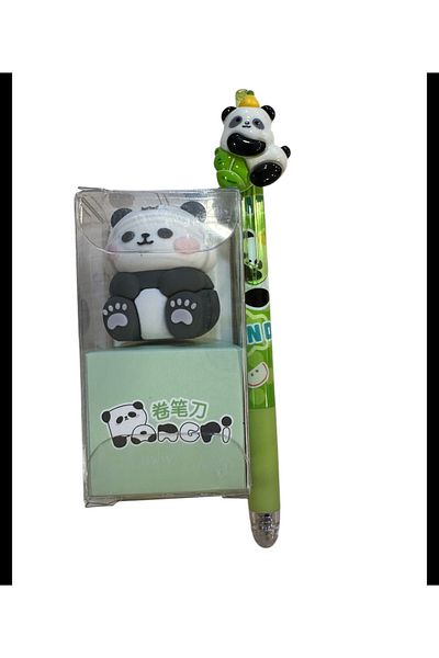 Happy Toys Cute Panda Pencil, Sharpener Kit