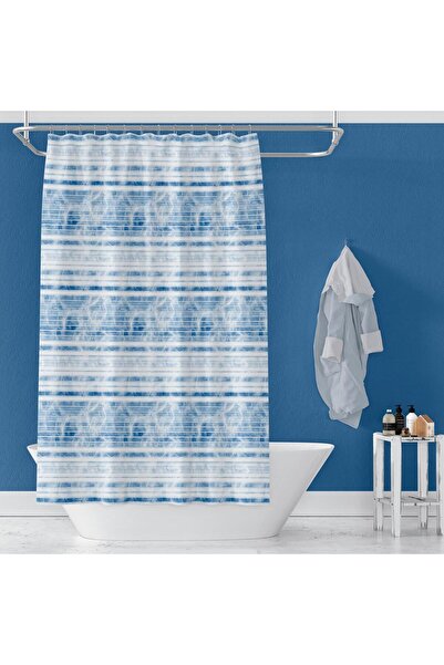Zethome 1X100X200 Single Wing Ring Shower Curtain with Gift - 3637