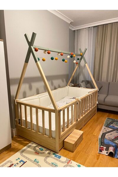 MONTESSORİ BAMBİNİ MOBİLYA Montessori Kızılderili Model Yatak