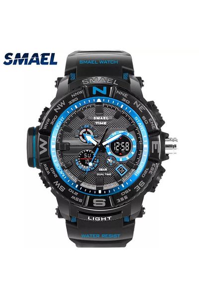 SMAEL Men's Wristwatch Analog Digital Sports Black Fashion Trend