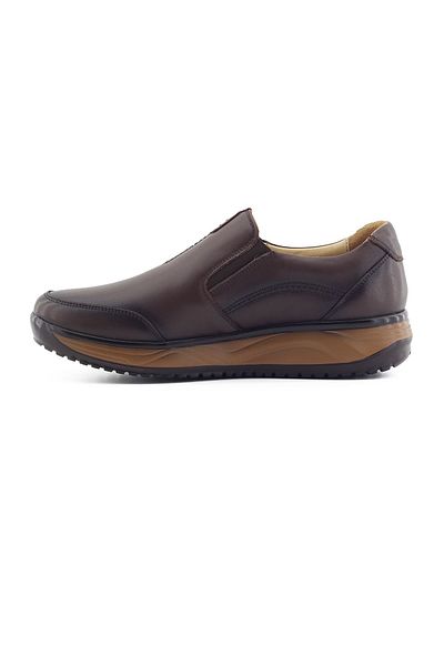 Barmea Genuine Leather Men's Casual Walking Shoes - 1650 Brown