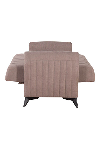 Kilim Mobilya Linda İki Kişilik Kanepe Yüksek Ayaklı Açık Kahverengi