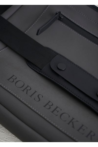 Boris Becker Anthracite Color Leather Detailed Bag
