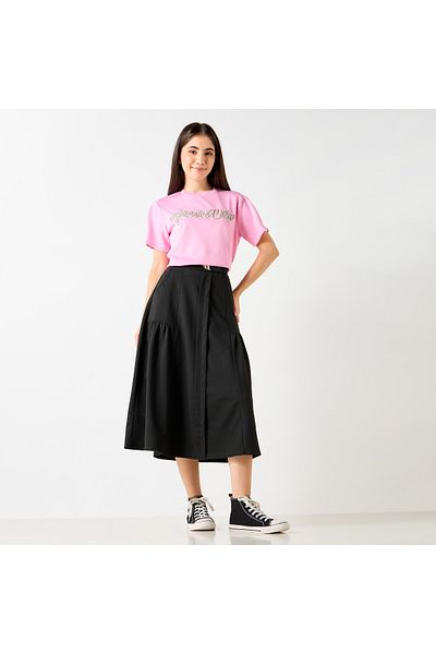 2Xtremz Embellished T-shirt With Crew Neck And Short Sleeves