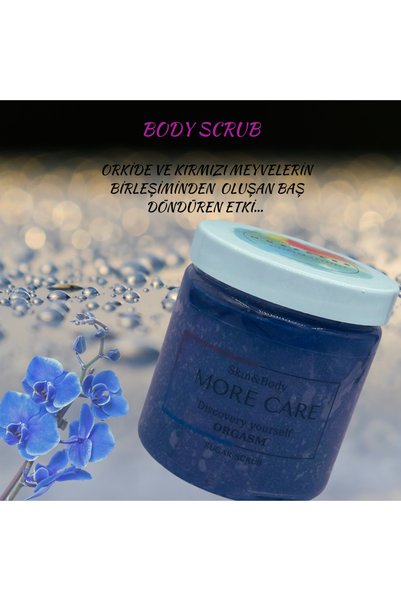 morecare مقشر الجسم VUCÜT PEELING برائحة الزهور الدائمة، مضاد للتشقق ومرطب