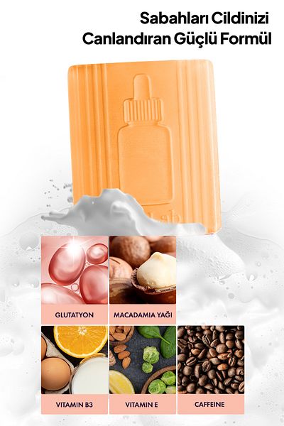 Ph Lab Phlab Wake up Facial Cleansing Bar, Caffeine Serum Effective Puffiness Reducing Soap