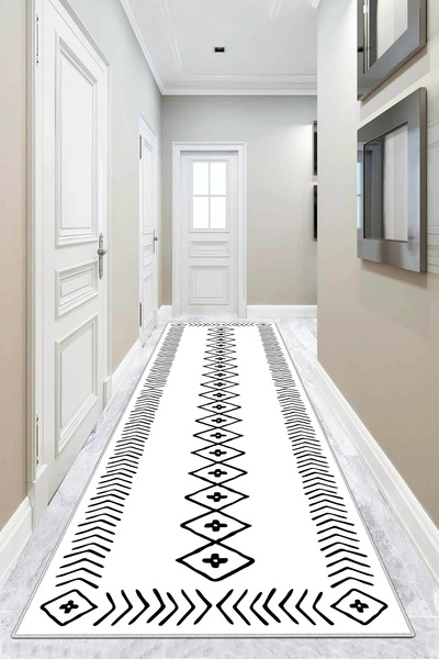 Confidence Home Machine washable non-slip base stain-resistant modern cutting runner kitchen runner carpet runner