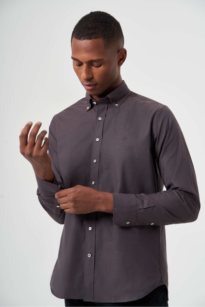 Bisse Erkek Regular Fit Spor Gömlek K.kahve