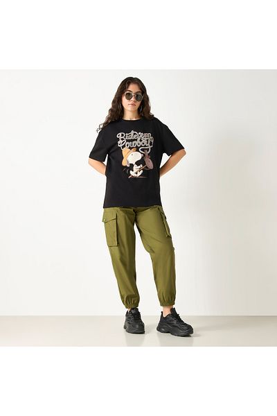 SP Characters CHR L OVERSIZED NEOPRENE GRAPHIC T SHIRT