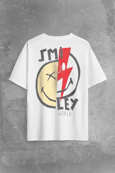 Kendim Seçtim Smile World Urban Street Culture Față zâmbitoare Spate Față Tri...