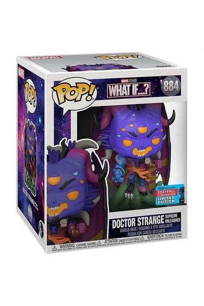 Funko Pop! What If? Doctor Strange Supreme Unleashed Shared Sticker Exclusive 2021 Figure