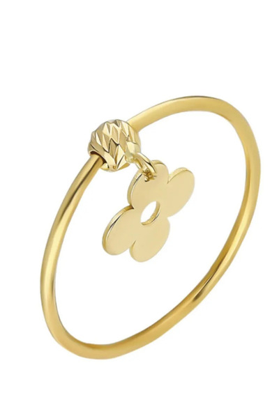 Glorria Kadın Altın Dorika Çiçek Yüzük