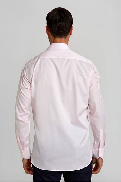 Bisse Regular Fit Long Sleeve Italian Fabric Platinum Pink Men's Shirt