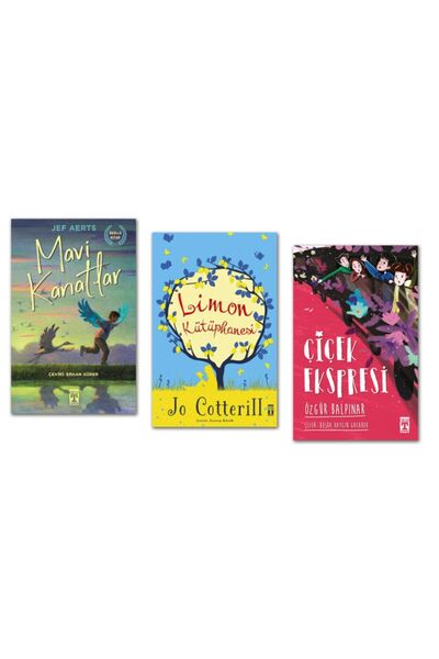 Timaş Yayınları Mavi Kanatlar - Limon Kütüphanesi - Çiçek Ekspresi Set - 3 Ki...