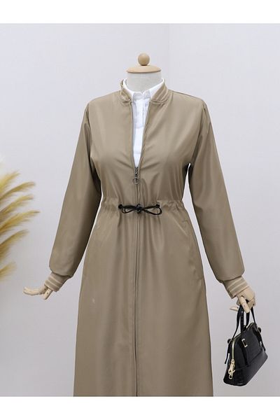 Modamorfo Pásový tunel Lace Pocket Trench - svetlý norkový