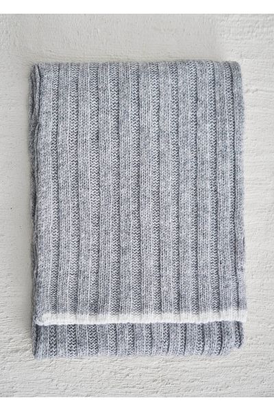 Boris Becker Gray Color Cashmere Scarf