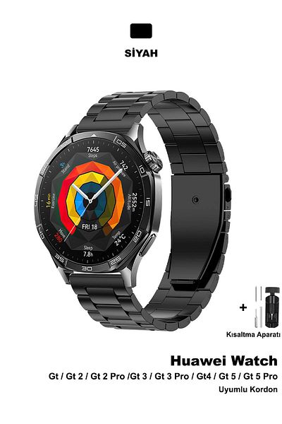 CONOCER ساعة هواوي GT5 - GT3 Pro (46 ملم) حزام معدني من الفولاذ - GT2e