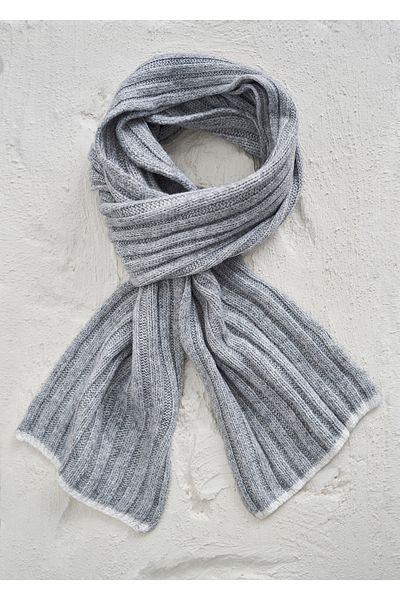 Boris Becker Gray Color Cashmere Scarf
