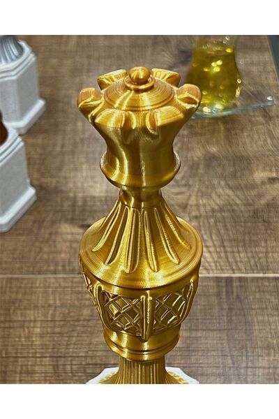 Asi Bursa3dfilament Tasarım Satranç Figürlü Altın Kupa/turnuva ,yarışma, Isim...