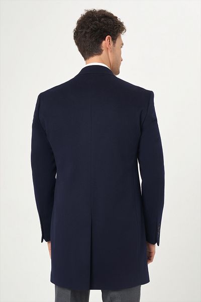 Bisse Navy Blue Men's Coat