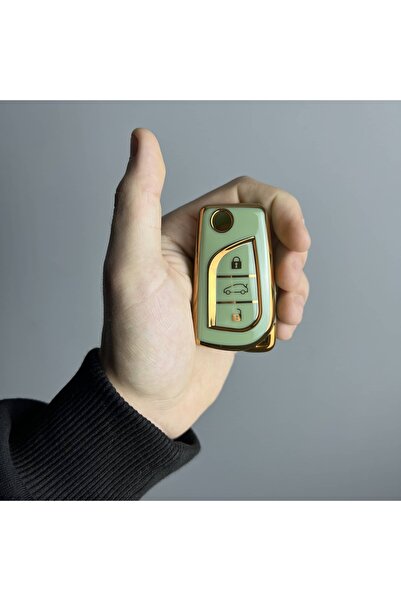 LUXE AKSESUAR Συμβατό κλειδί σιλικόνης για Toyota Corolla Auris Yaris Verso, ...