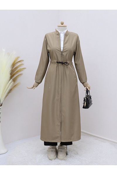 Modamorfo Pásový tunel Lace Pocket Trench - svetlý norkový